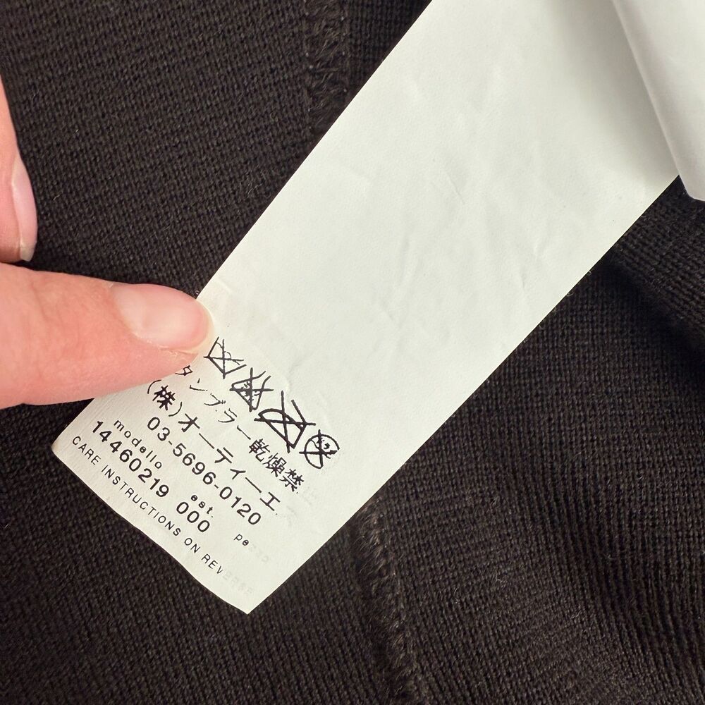 MAX MARA Double Breasted Blazer Suede Goatskin Leather Chocolate Brown Size 4 - Picture 12 of 13